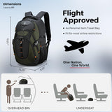 Swissdigital Design 31L Laptop Backpack with USB-C Charging & RFID Protection – Olive Black