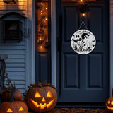 Autumn Wooden Round Sign – 12" Rustic Farmhouse Hanging Fall Decor with Jute Rope