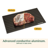 BBQ Defrosting Tray – Fast & Natural Aluminum Food Thawing Plate
