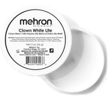 Mehron Clown White Lite – Professional Ultra-White Cream Makeup for Clowns, Mimes & Performers