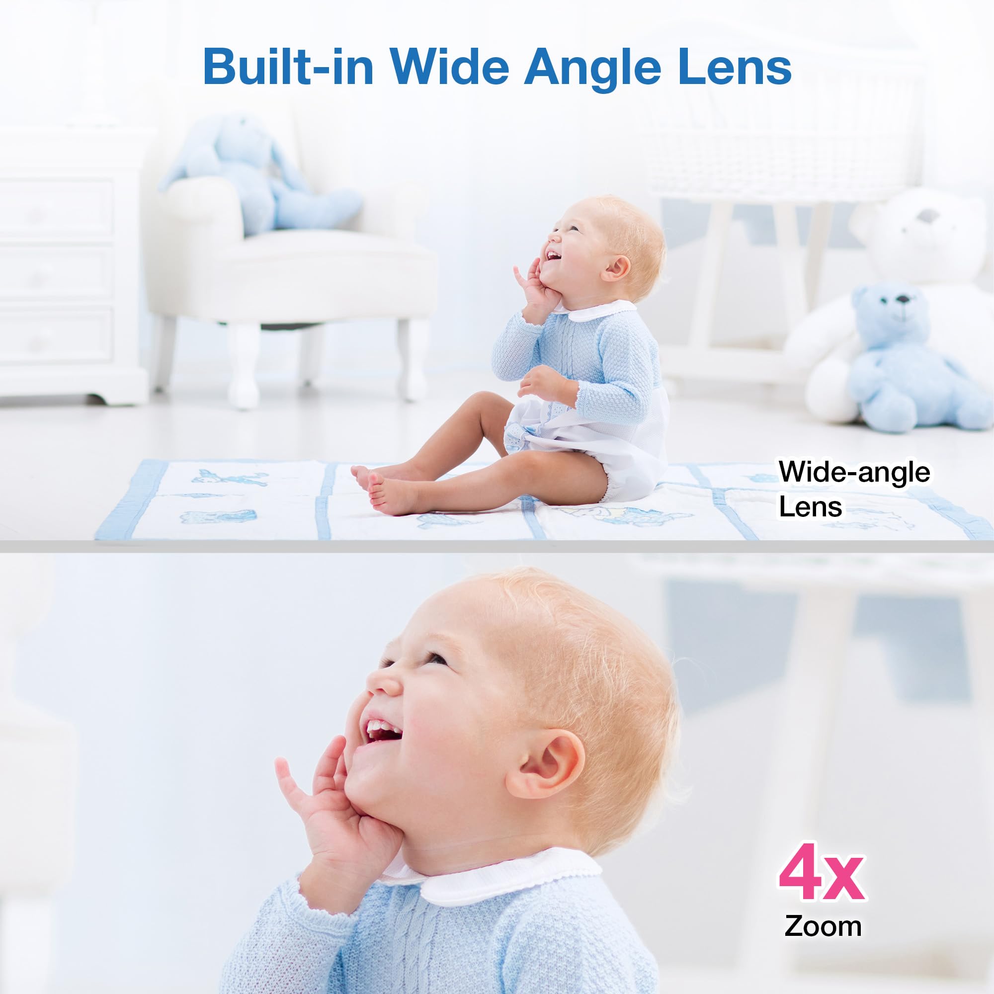 VTech VM901HD Smart WiFi Baby Monitor with 5" HD Parent Unit, 1080p Camera, Night Vision & Remote Pan Tilt Zoom