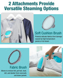 Aqua Edition 722NA-0001 Handheld Garment Steamer 1200W Leak-Proof Portable Wrinkle Remover with Detachable Tank