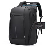 BANGE Slim Anti-Theft Laptop Backpack – Lightweight Business Travel Backpack with TSA Lock, Fits 15.6” Notebooks (Black)