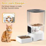 Smart Automatic Pet Feeder with WiFi App Control, 6L Food Storage, Alexa Support, Portion Scheduling, and Voice Meal Call for Cats and Dogs