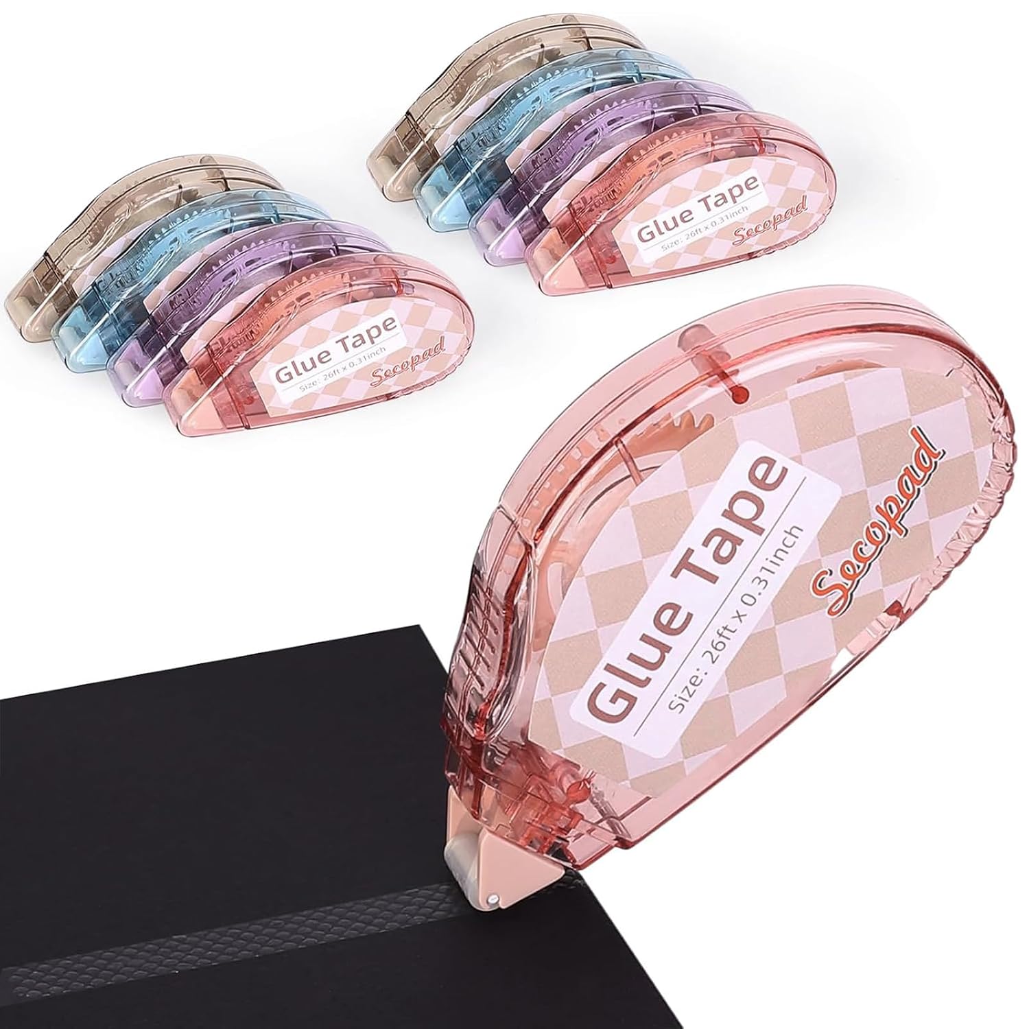 4-Pack Double-Sided Adhesive Tape Rollers