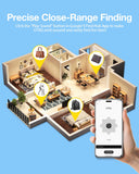 Android Find Hub Bluetooth Tracker Tag 4 Pack, UWB Distance Display, IP65 Waterproof, 2-Year Battery, Google Certified Item Locator