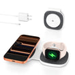 2-in-1 Magnetic Foldable Wireless Charger for iPhone & Apple Watch – Portable MagSafe Charging Stand with Fast Charging Adapter