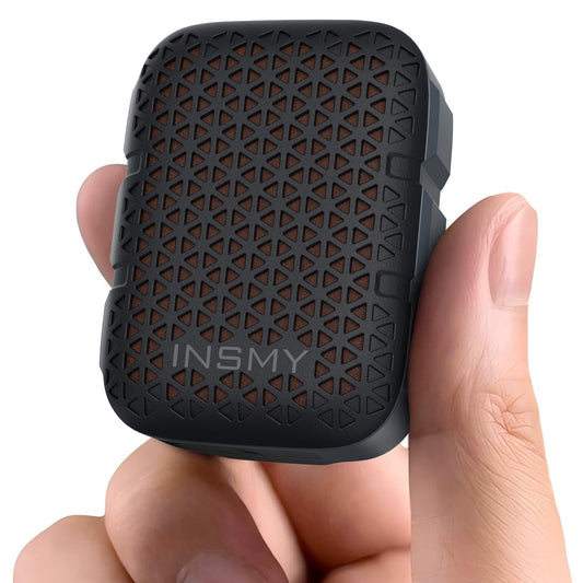 INSMY Mini Bluetooth Speaker – Waterproof Clip-On Portable Speaker with Carabiner