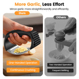 Stainless Steel Garlic Rocker Press – Ergonomic, Easy-Clean Manual Garlic Mincer