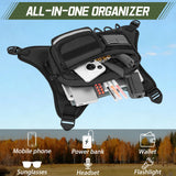 OCKLILY Running Chest Bag – Adjustable Water-Resistant Vest Pack for Cycling, Hiking & Outdoor Workouts (Black)