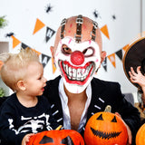 Cyclopia Killer Clown Mask – Horror Latex Sweet Tooth Mask with Black Nose & Sharp Teeth for Halloween Cosplay