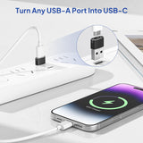 USB-A to USB-C Adapter – Aluminum USB-C Converter for Charging & Data Transfer