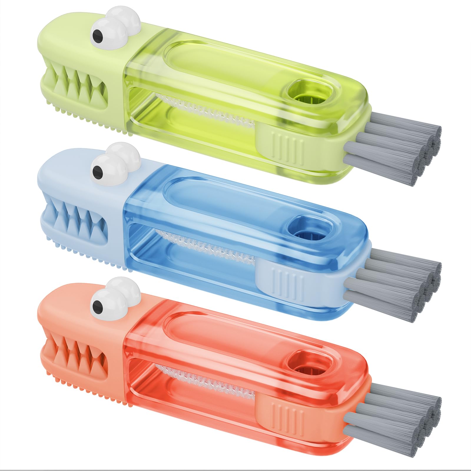 360° Rotating Cup Lid Cleaning Brush – Multi-Purpose Bottle & Crevice Cleaner
