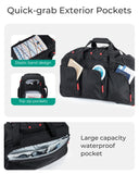 Bagsmart Rolling Duffle Bag with Wheels 36L – Airline Approved Carry-On Travel Duffel, Black