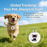 Ultra-Light Cat GPS Tracker, No Subscription, 365-Day Battery, Waterproof Smart Pet Locator with App Tracking & History Monitoring