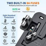 Universal Travel Adapter with USB-C PD 3.0 – GaN Fast Charger, Worldwide All-in-One Plug (US/EU/UK/AU, Black)