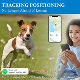 Smart Pet Tracker for Apple Find My Network – No Subscription Bluetooth Tracking Device with Protective Silicone Case for Cats & Dogs (Pink)