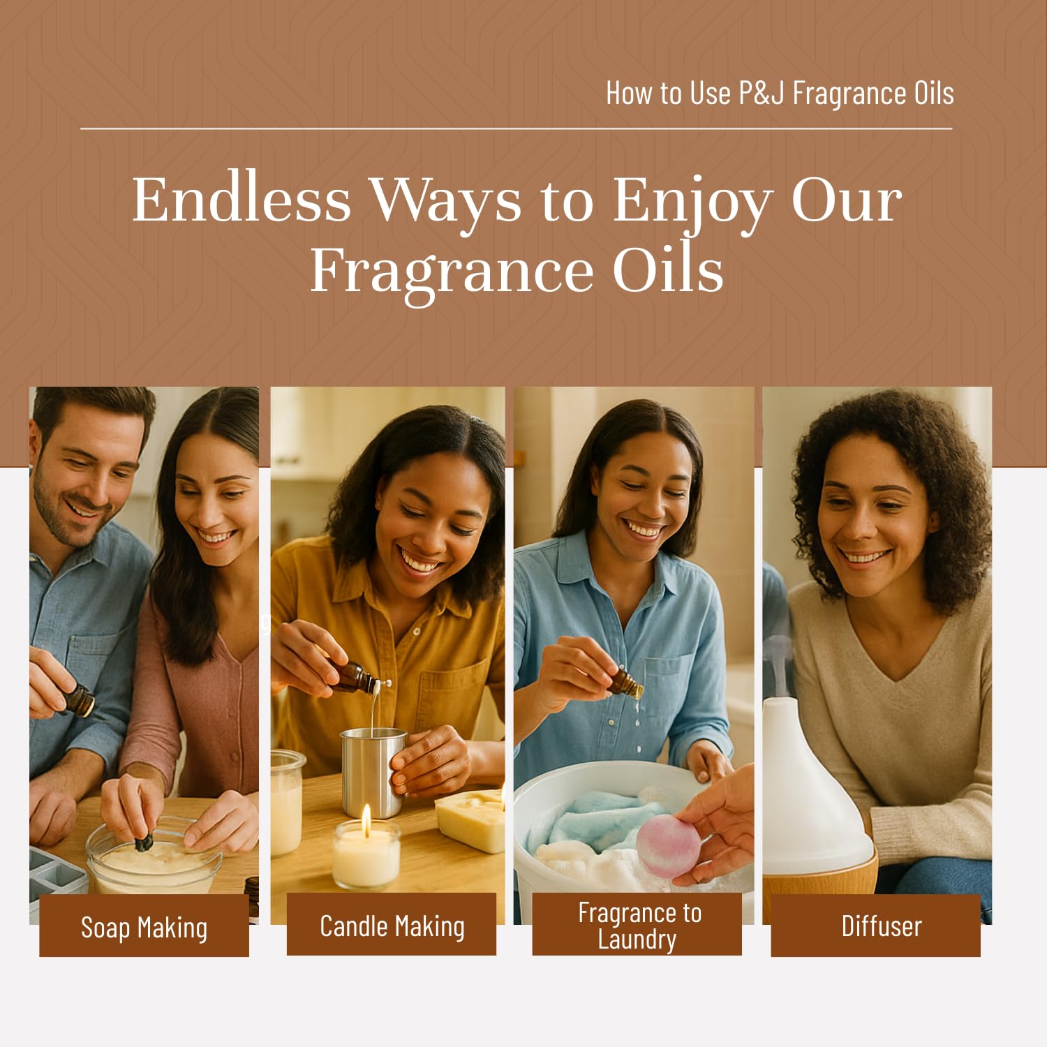 P&J Trading Halloween Fragrance Oil Set – 6 x 10ml Premium Scented Oils for Candle Making, Soap, Diffusers & Bath Products