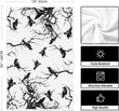 Black & White Halloween Kitchen Dish Towels – Set of 2 Stylish 18x26” Absorbent Tea Towels by Artoid Mode