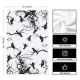 Black & White Halloween Kitchen Dish Towels – Set of 2 Stylish 18x26” Absorbent Tea Towels by Artoid Mode