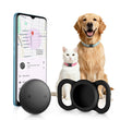 Android GPS Pet Tracker Tag Waterproof Smart Collar Locator with Find My Device Real-Time Tracking