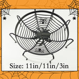 6-Pack Spider Web Candy Bowls – Halloween Snack & Treat Holders (Black, Orange, Purple