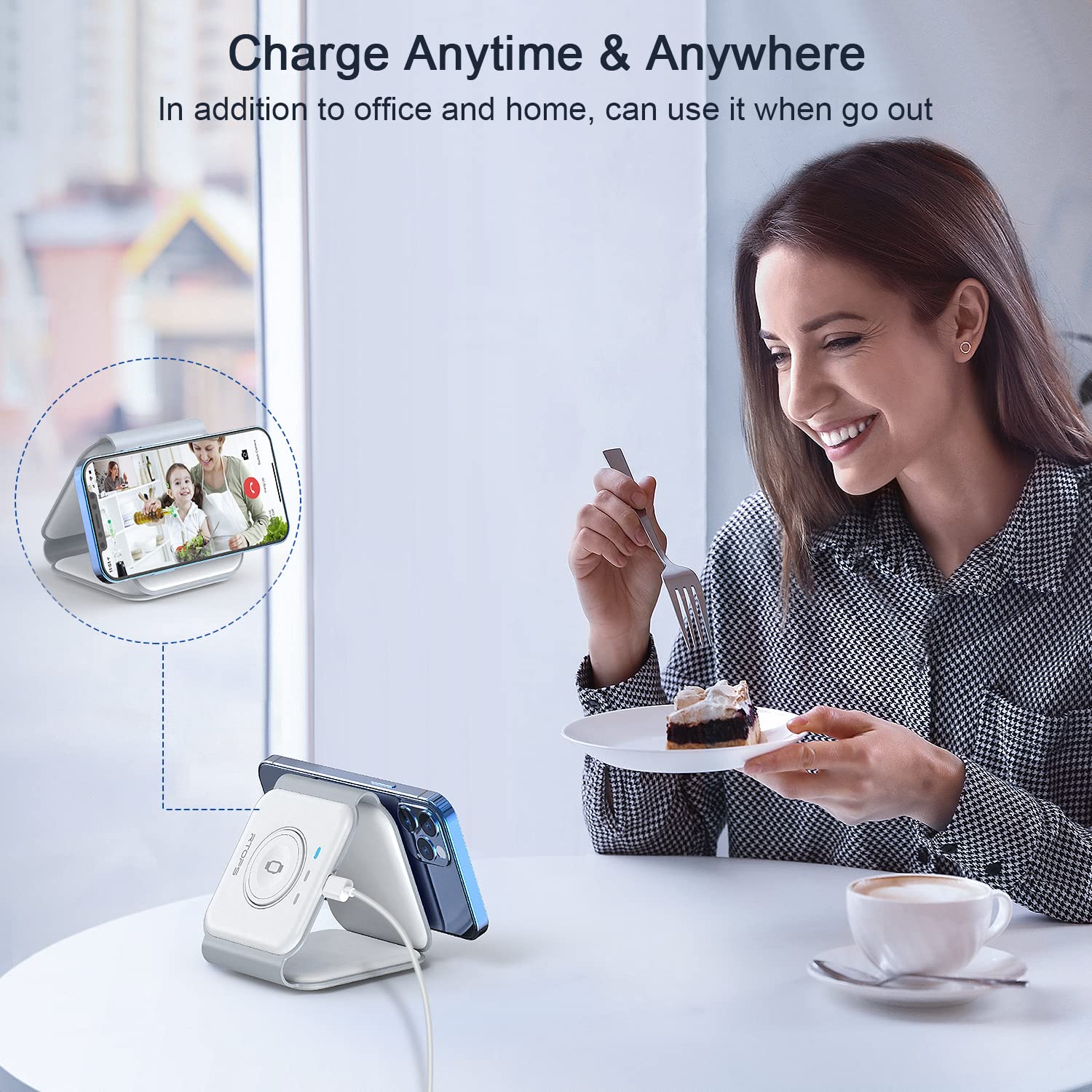 3-in-1 Magnetic Wireless Charging Station – Foldable Charger for iPhone, Apple Watch & AirPods