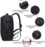 25L Airplane-Approved Travel Backpack with Shoe Pouch & 15.6-Inch Laptop Compartment