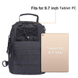 G4FREE Tactical Sling Backpack – Lightweight Military-Style EDC Shoulder & Chest Bag for Outdoor Use (Black)