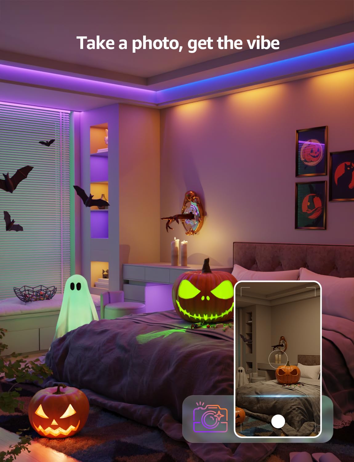 Lepro AI Smart RGB LED Strip Lights – 16M Colors WiFi Music Sync LightGPM Design Assistant