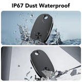 weTag Pro Bluetooth Tracker Tags 4 Pack, Apple Find My Compatible Item Locator with Sound Alert & Waterproof Design – Black