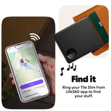 Tile Slim Bluetooth Tracker Card, Wallet Finder with 350 ft Range, SOS Alert, Life360 Compatible, Waterproof IP68