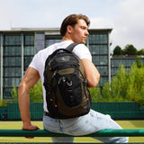 Swissdigital Design 31L Laptop Backpack with USB-C Charging & RFID Protection – Olive Black