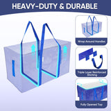 Extra Large Heavy-Duty Storage Moving Bag (24 Gallon) – Waterproof Foldable Organizer with Reinforced Handles