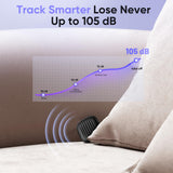 Apple Find My Bluetooth Tracker Tags 4-Pack, 105dB Key Finder with Waterproof Design and Replaceable Battery