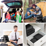 Gonex Compression Packing Cubes 4-Piece Set – Expandable Travel Organizers for Luggage & Backpacks