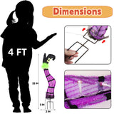 Light-Up Purple Witch Legs Yard Stakes – LED Halloween Decoration with 8 Lighting Modes & Timer Function