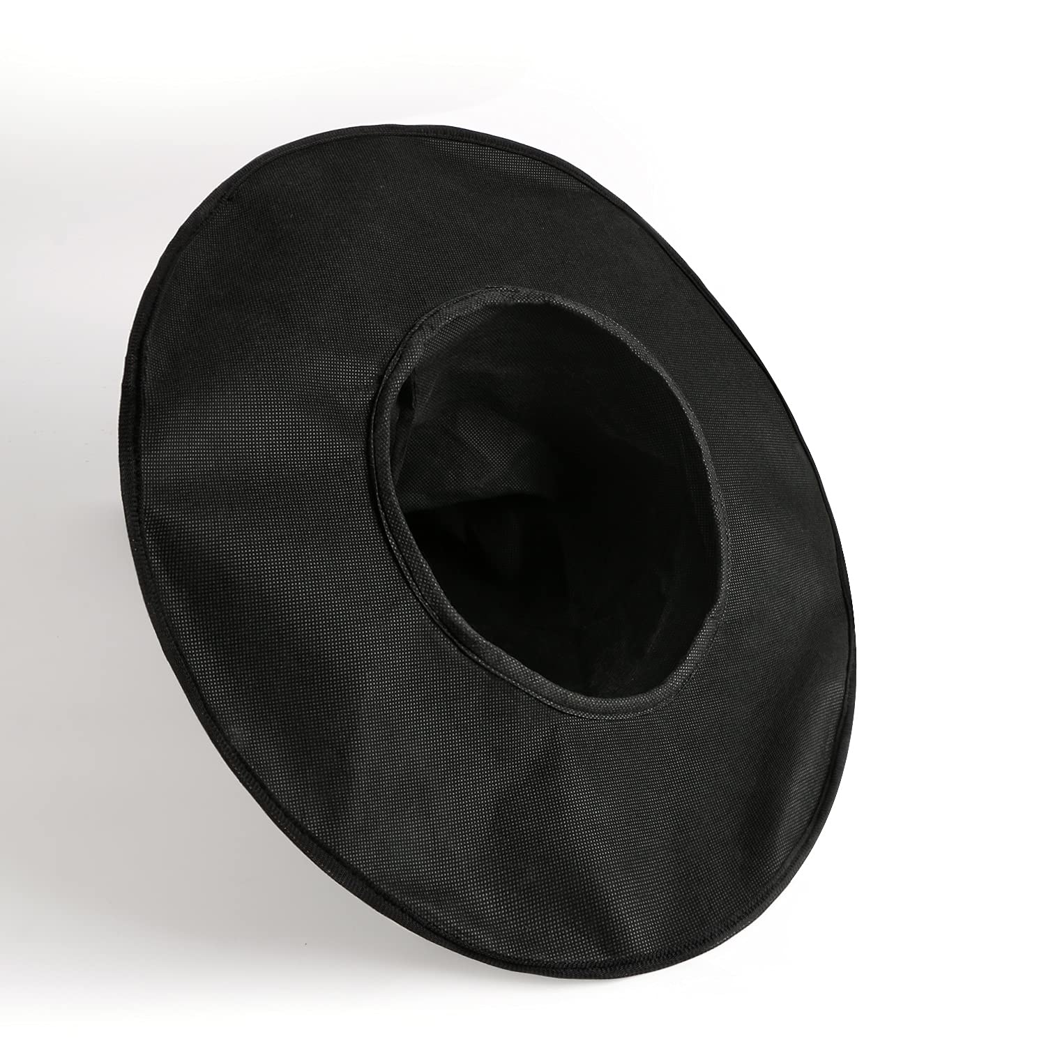 Black Witch Hat with Decorative Trim & Shapeable Wire Edge – Halloween Costume Accessory for Adults
