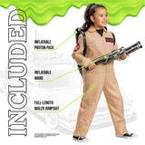Ghostbusters Kids Deluxe Costume – Official 80’s Movie Jumpsuit with Proton Pack (Model 120259L)