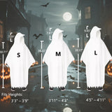 Kids Classic White Ghost Halloween Costume Set – Includes Sheet, Treat Bag & Pitchfork (Ages 3–9)