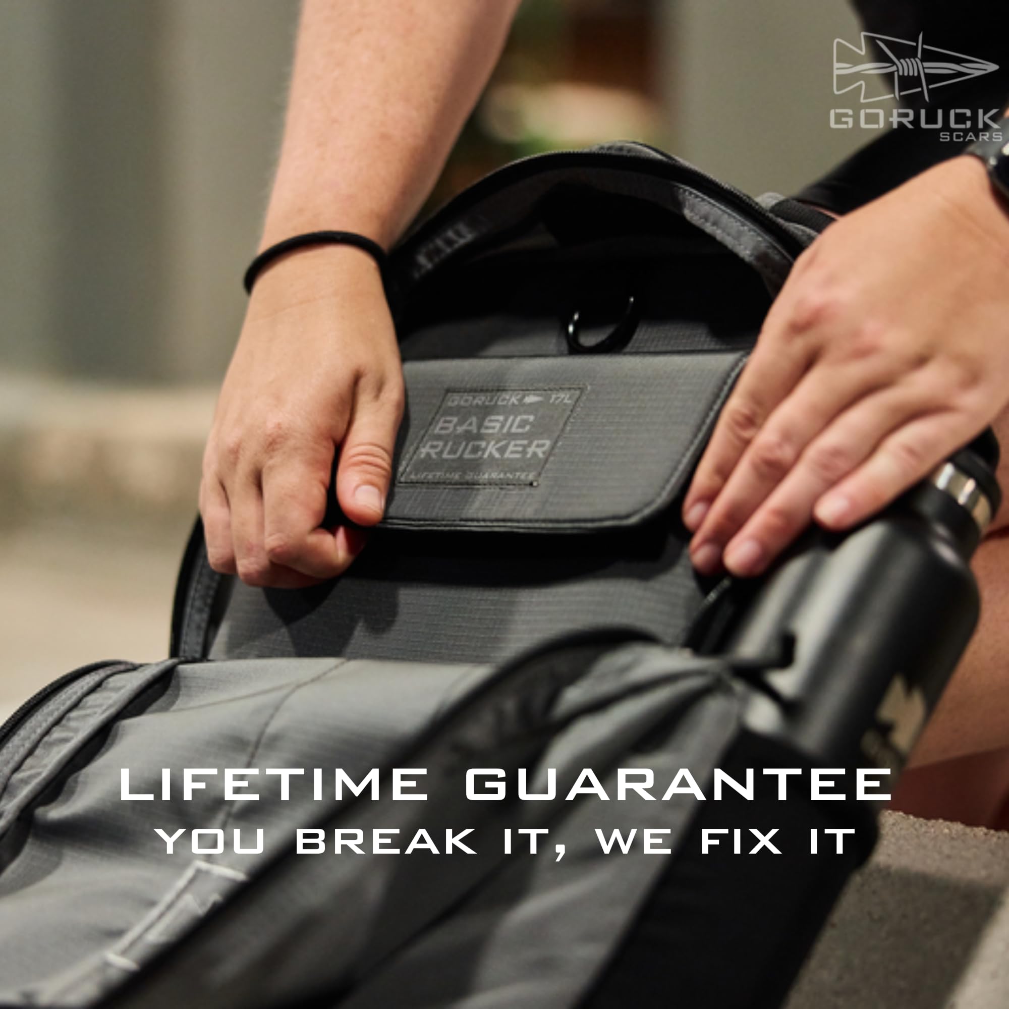 GORUCK Basic Rucker 17L Tactical Backpack – Durable MOLLE Military Rucksack for Training, Hiking & Travel – Black