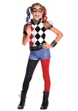 Deluxe Harley Quinn Costume for Kids – DC Comics Licensed Outfit with Top, Shorts, Mask & Accessories
