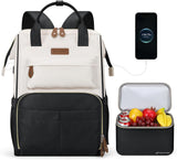 25L School & Work Laptop Backpack with Insulated Lunch Bag
