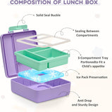 Purple 4-Piece Lunch Set with 17 oz Food Jar