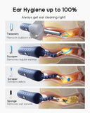 Bebird Smart Visual Ear Cleaner with HD Camera & Precision Tweezers – Wireless Ear Wax Removal Kit with LED Otoscope & Silicone Safety Tips (Blue)