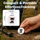 Ultra-Light Cat GPS Tracker, No Subscription, 365-Day Battery, Waterproof Smart Pet Locator with App Tracking & History Monitoring