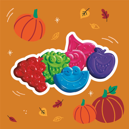 JOLLY RANCHER TRICKIES Gummies – Assorted Fruit Flavored Candy, 7.1 oz Resealable Bag
