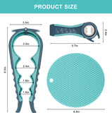 Multi-Function Jar & Bottle Opener Set for Weak Hands – Ergonomic, Non-Slip Kitchen Aid