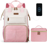 25L School & Work Laptop Backpack with Insulated Lunch Bag