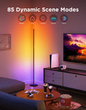 Govee RGBIC Smart Floor Lamp with 16 Million Colors, 85 Scenes & Alexa Voice Control – Black (1000lm)